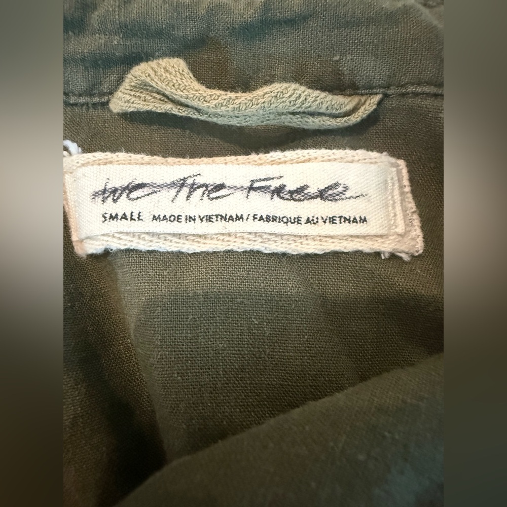 We the Free. Day Drifter Utility Shirt. Vintage Faded Green. Line Blend Small. - Picture 7 of 16